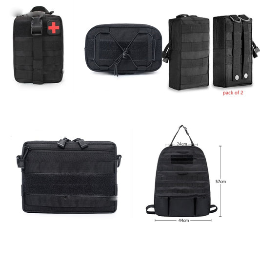 Vehicle Backseat Organizer with Molle Pouches