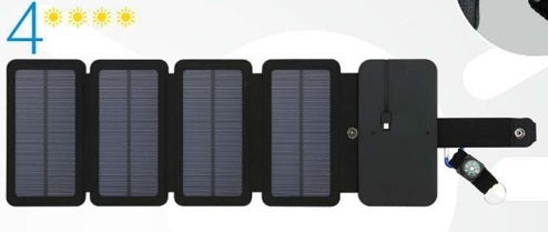 Outdoor Folding Solar Panel Charger 5V 2.1A USB Output