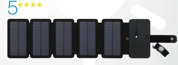 Outdoor Folding Solar Panel Charger 5V 2.1A USB Output