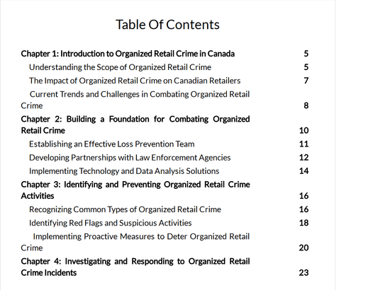 The Organized Retail Crime Fighter's Handbook: Insights and Tactics for Canadian Retail Professionals - Black Fox Security Group