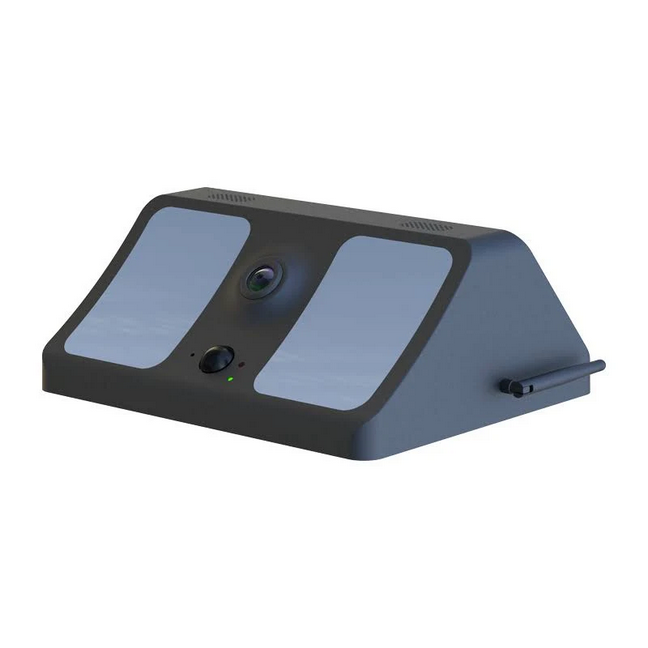 Floodlight surveillance camera (built-in solar panel)