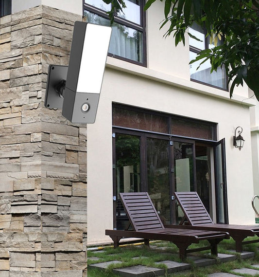 Square Shaped Floodlight Camera - Black Fox Security Group