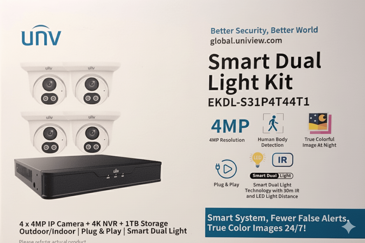4CH 4MP NVR Hard Wired CCTV system - Black Fox Security Group