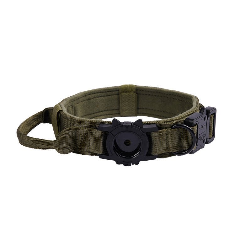Dog Collar with AirTag holder - Black Fox Security Group