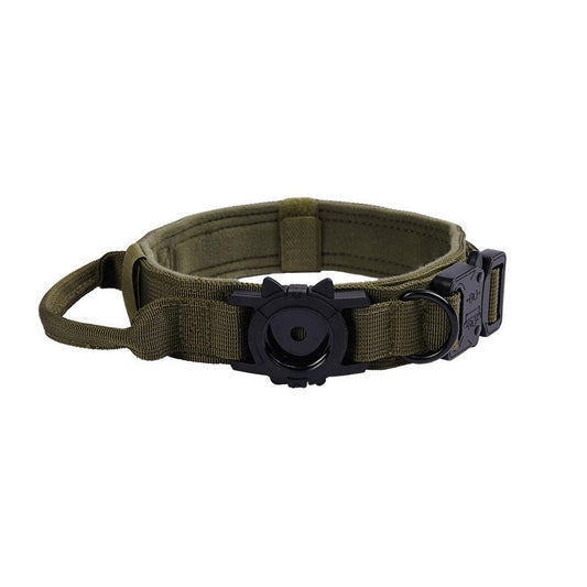 Dog Collar with AirTag holder - Black Fox Security Group