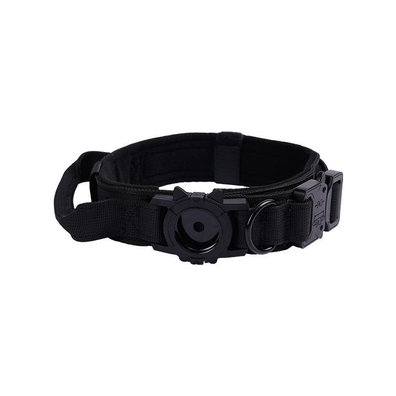 Dog Collar with AirTag holder - Black Fox Security Group