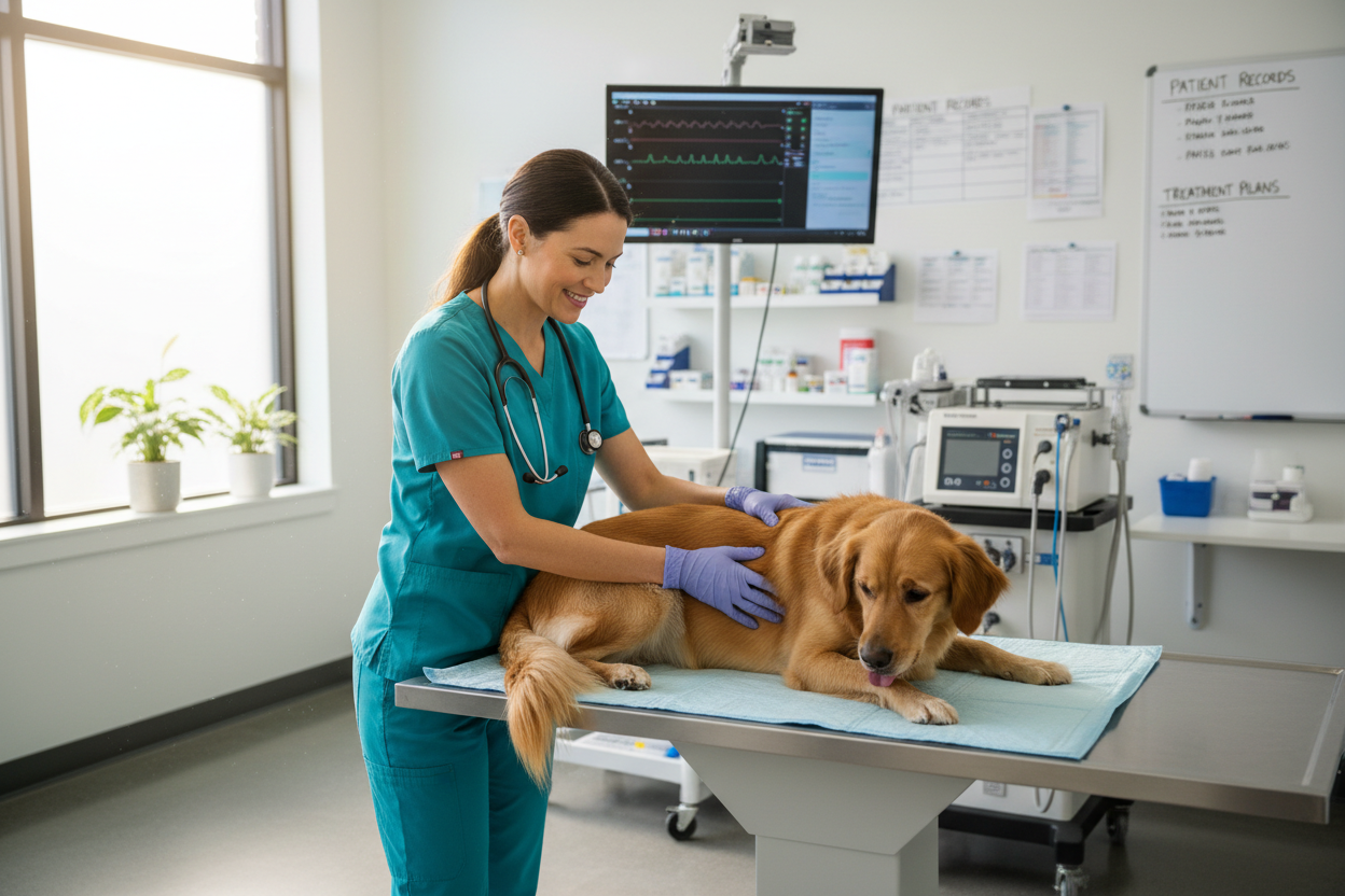 generate an image of a veternarian