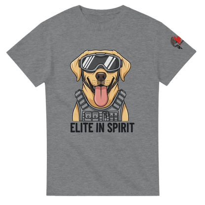 Hussar K9 - Funny Elite in Spirit Tactical Yellow Lab T-Shirt - Black Fox Security Group