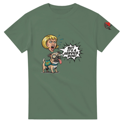 Hussar K9 - Funny Service Dog T-Shirt - Black Fox Security Group