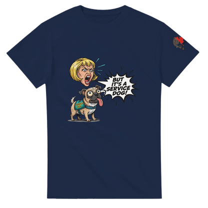 Hussar K9 - Funny Service Dog T-Shirt - Black Fox Security Group