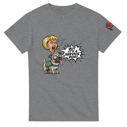 Hussar K9 - Funny Service Dog T-Shirt - Black Fox Security Group