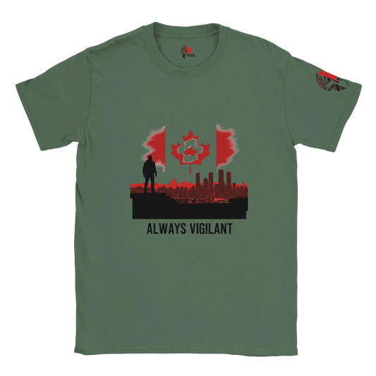 Hussar Tactical - Always Vigilant T-Shirt - Black Fox Security Group