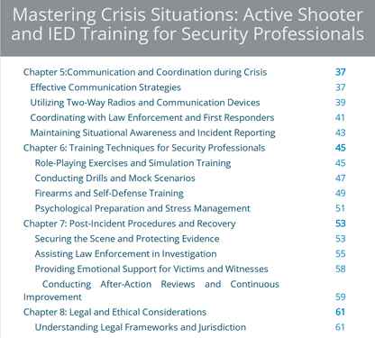 Mastering Crisis Situations: Active Shooter and IED Training for Security Professionals - Black Fox Security Group