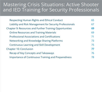 Mastering Crisis Situations: Active Shooter and IED Training for Security Professionals - Black Fox Security Group