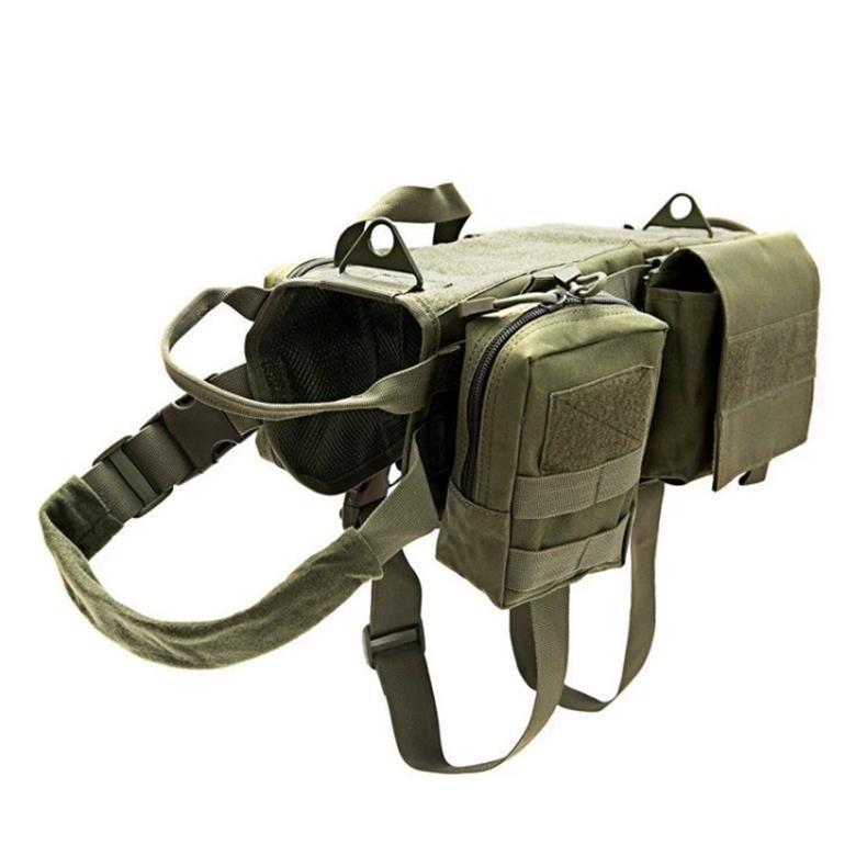 Tactical Dog Harness with Molle System - Black Fox Security Group