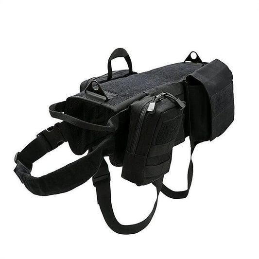 Tactical Dog Harness with Molle System - Black Fox Security Group