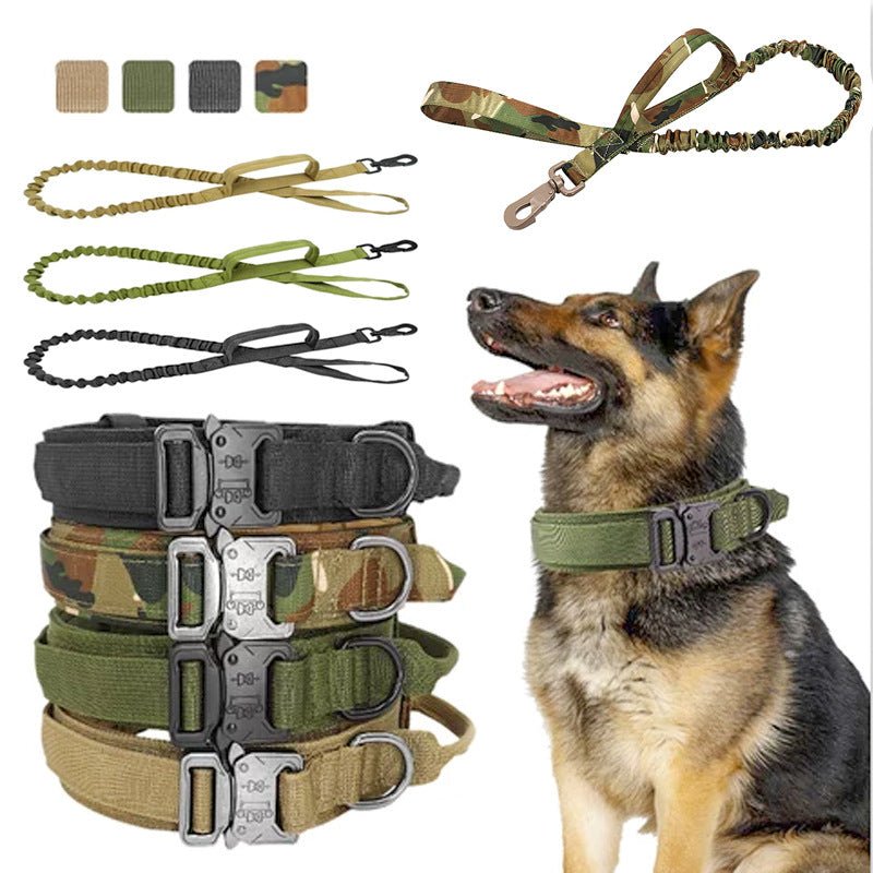 Tactical K9 Collar And Leash - Black Fox Security Group