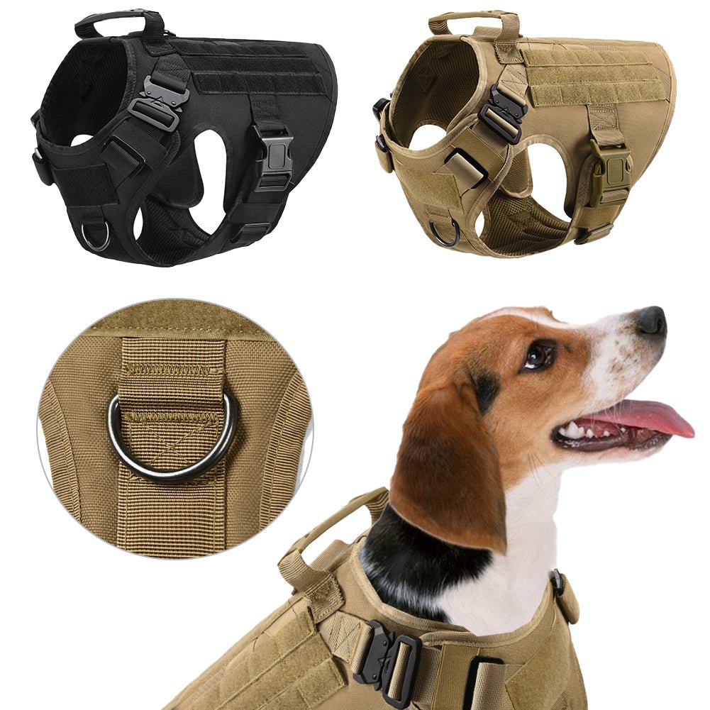 Tactical K9 Harness (for larger breeds) - Black Fox Security Group