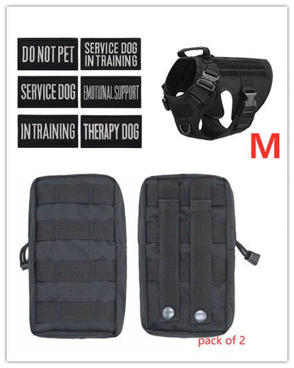 Tactical K9 Harness (for larger breeds) - Black Fox Security Group