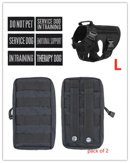 Tactical K9 Harness (for larger breeds) - Black Fox Security Group