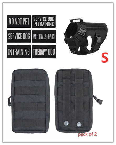 Tactical K9 Harness (for larger breeds) - Black Fox Security Group