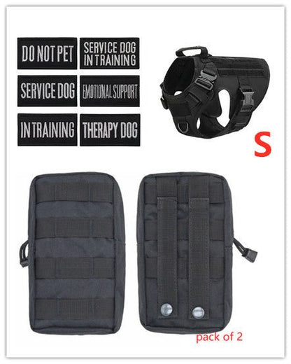 Tactical K9 Harness (for larger breeds) - Black Fox Security Group
