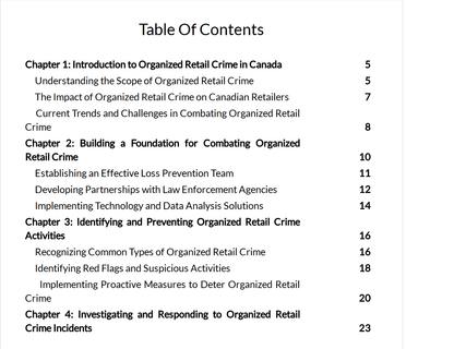 The Organized Retail Crime Fighter's Handbook: Insights and Tactics for Canadian Retail Professionals - Black Fox Security Group