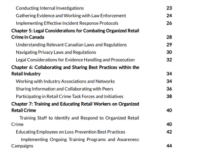 The Organized Retail Crime Fighter's Handbook: Insights and Tactics for Canadian Retail Professionals - Black Fox Security Group