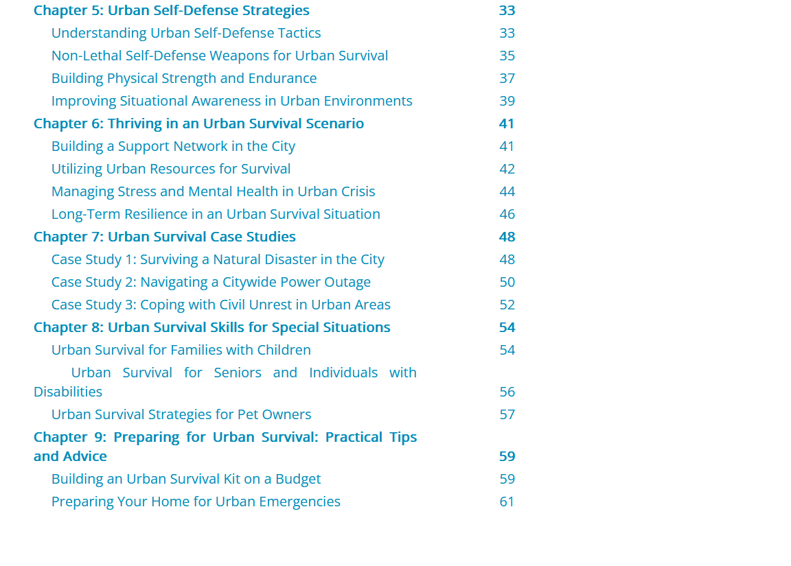The Urban Survival Handbook: Tactics and Techniques for City Dwellers - Black Fox Security Group