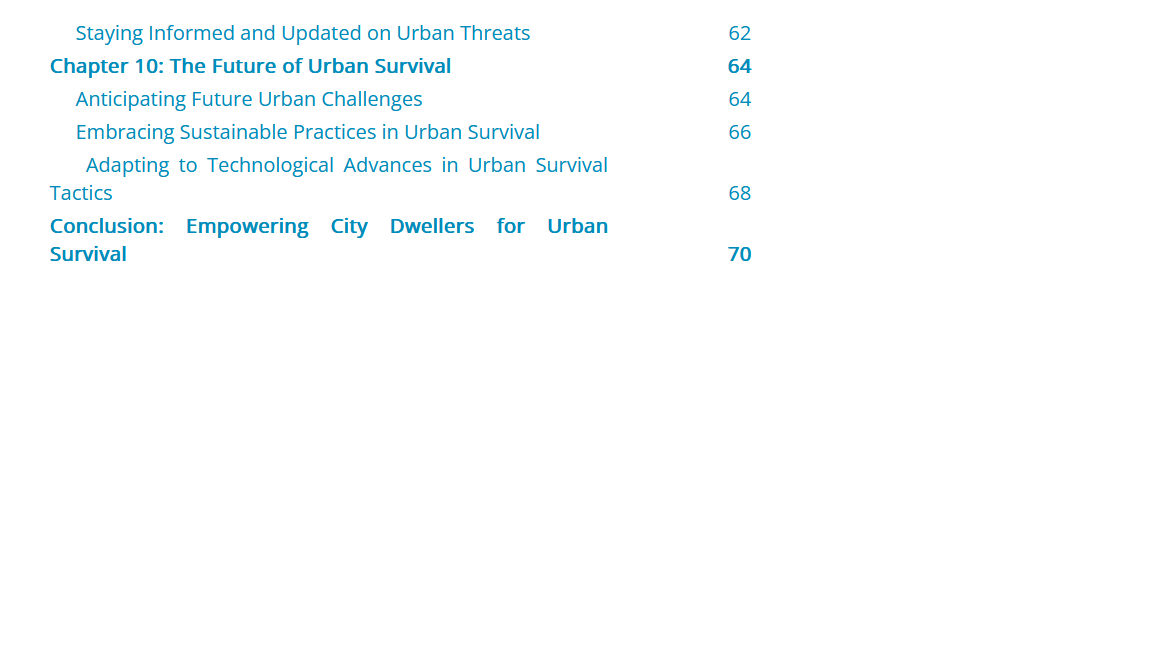 The Urban Survival Handbook: Tactics and Techniques for City Dwellers - Black Fox Security Group