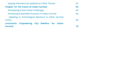 The Urban Survival Handbook: Tactics and Techniques for City Dwellers - Black Fox Security Group