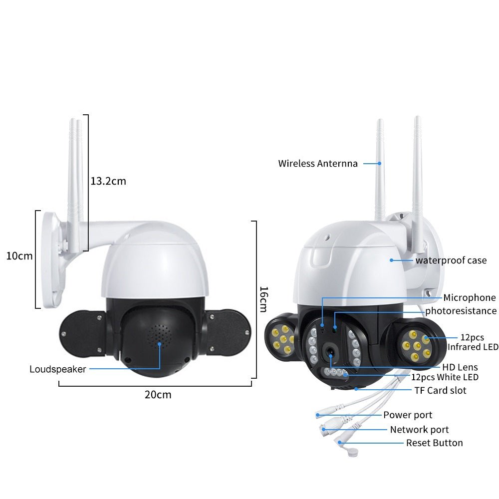 3MP PTZ Camera - Black Fox Security Group