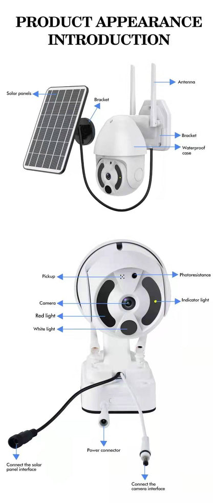 Solar PTZ Battery Camera