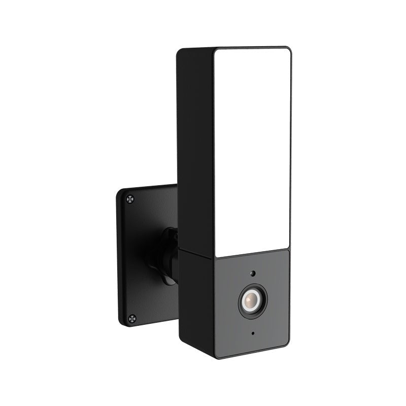 Square Shaped Floodlight Camera - Black Fox Security Group