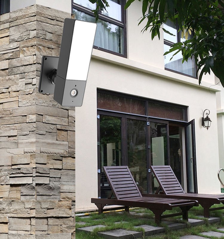 Square Shaped Floodlight Camera - Black Fox Security Group