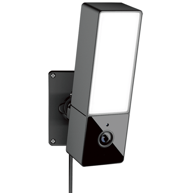 Square Shaped Floodlight Camera - Black Fox Security Group