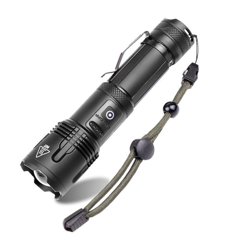 Tactical Flashlight With Pen Clip - Black Fox Security Group