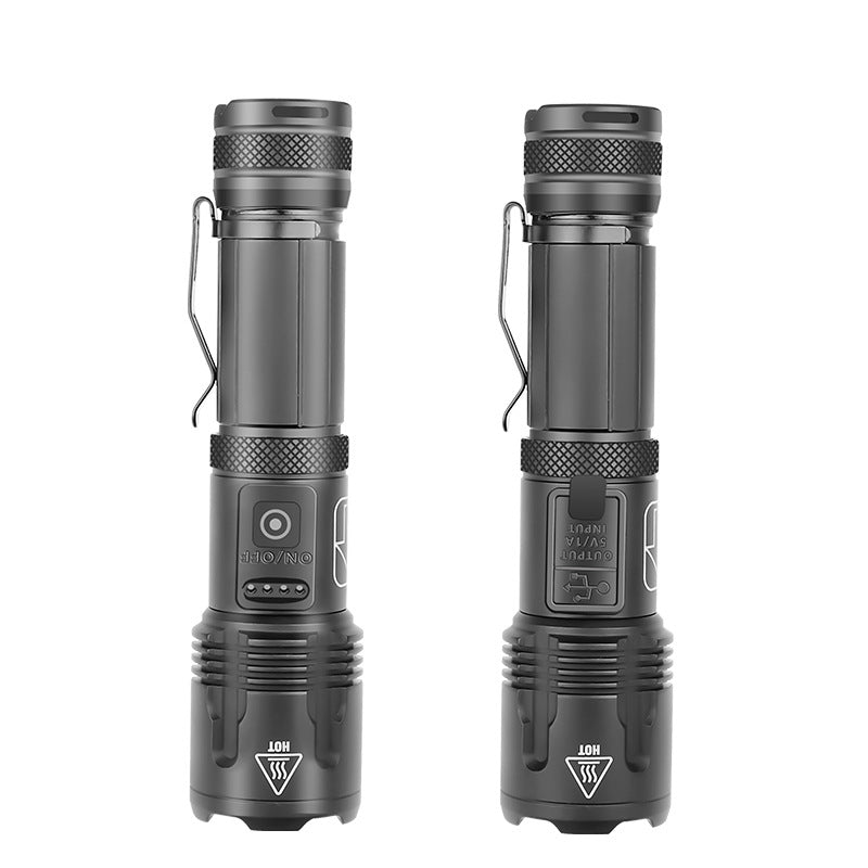 Tactical Flashlight With Pen Clip - Black Fox Security Group