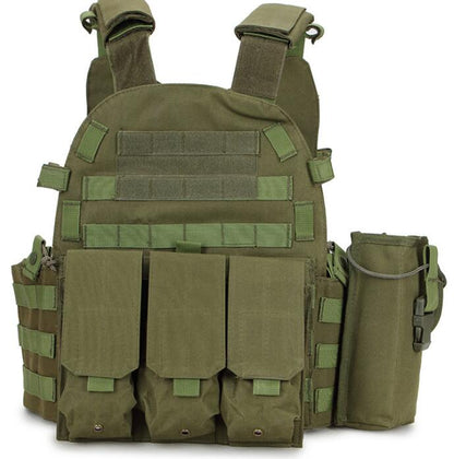 Tactical Plate Carrier Vest w/ mag pouch - Black Fox Security Group
