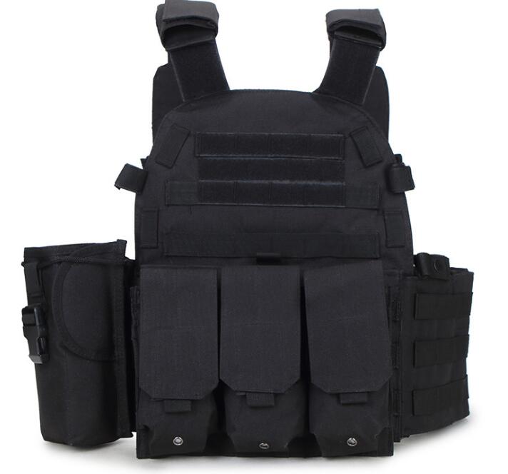 Tactical Plate Carrier Vest w/ mag pouch - Black Fox Security Group