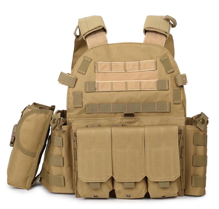 Tactical Plate Carrier Vest w/ mag pouch - Black Fox Security Group