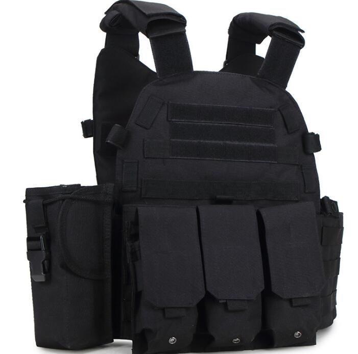 Tactical Plate Carrier Vest w/ mag pouch - Black Fox Security Group
